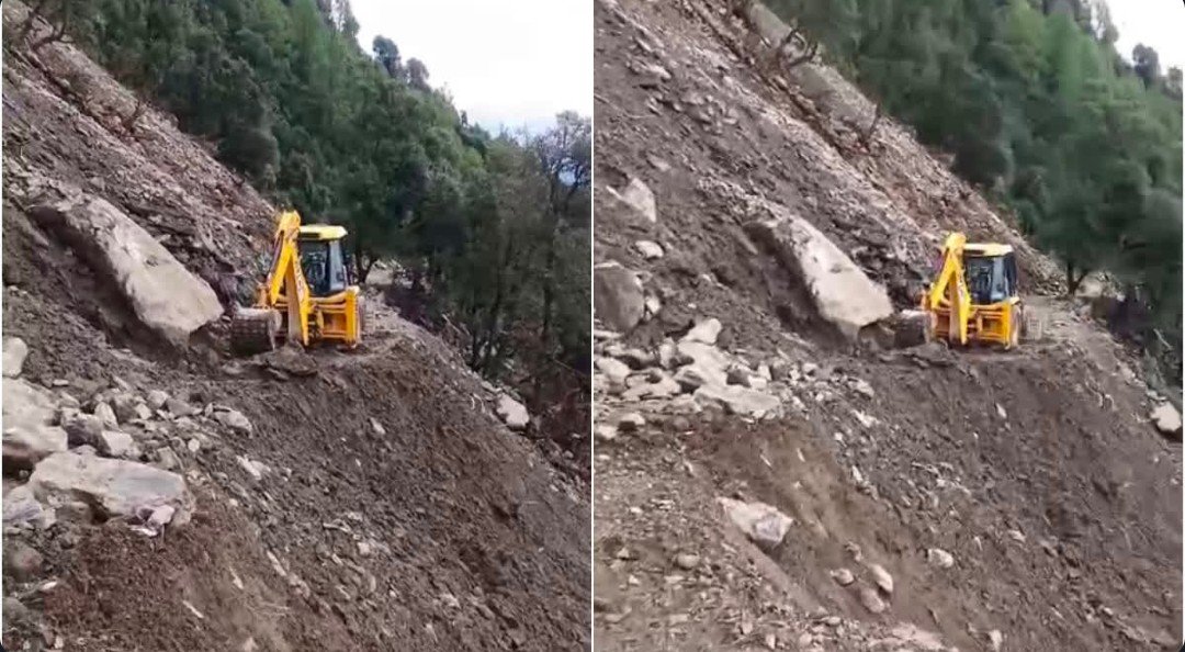 चमोली में पहाड़ी से गिरे भारी बोल्डर की चपेट में आया जेसीबी मशीन ऑपरेटर, हॉस्पिटल ले जाते समय तोड़ा दम