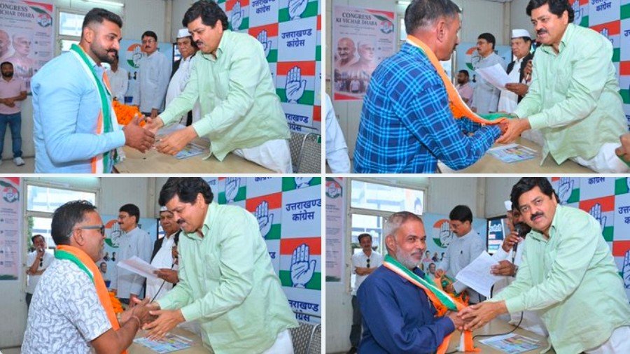 हरिद्वार से आए विभिन्न दलों और संगठनों के लोगों ने ली कांग्रेस की सदस्यता, गणेश गोदियाल ने सभी को पटका पहनाकर कराई ज्वाइनिंग