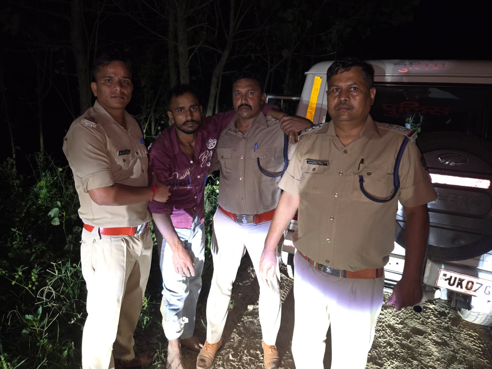 हरिद्वार का हैप्पी हत्याकांड के बदमाशों की पुलिस से हुई मुठभेड़, एक के पैर में लगी गोली
