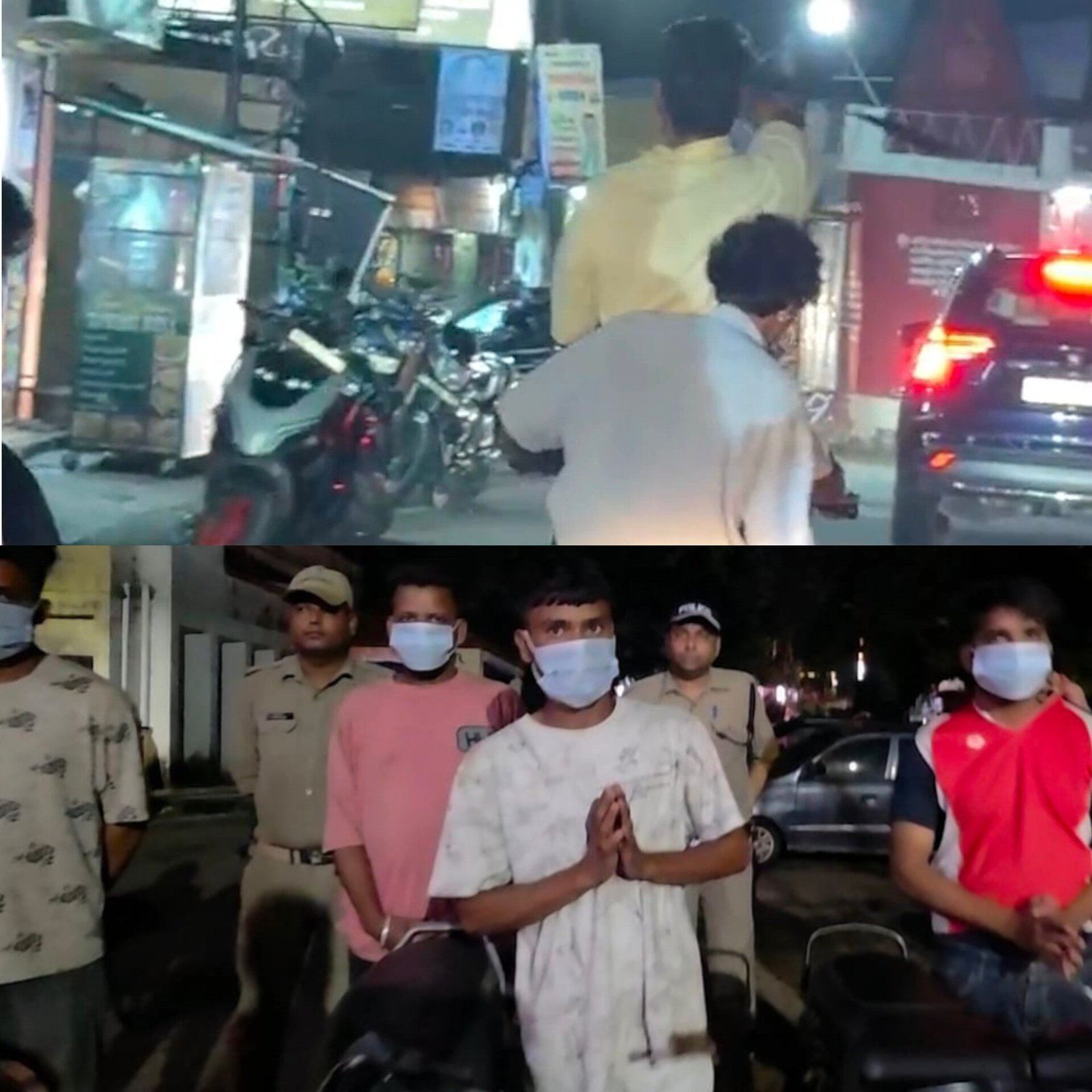 उत्तराखंड के हल्द्वानी में बेल्ट लहराकर दहशत फैला रहे थे चार युवक, पुलिस ने लगाई क्लास तो जोड़ने लगे हाथ