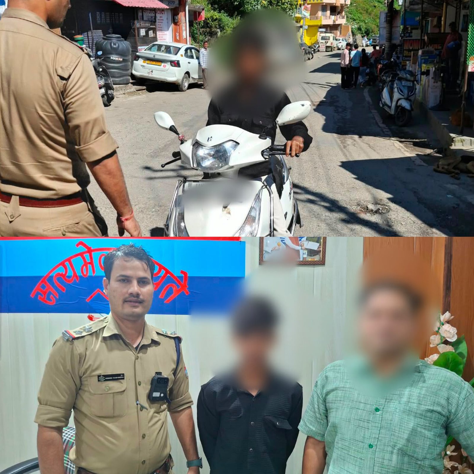 अल्मोड़ा में नाबालिगों के हाथ में वाहन देने वालों पर अल्मोड़ा पुलिस की सख्ती वाहन किया सीज, 25000 का चालान